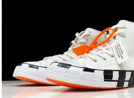 O-W X Black White Converse 2.0 163892C 0626